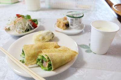 ふるまわれた昼食の写真