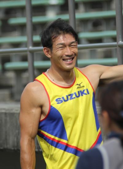 昨年7月の南部忠平杯に出場した右代啓祐選手の写真