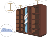 イラスト：転倒防止器具