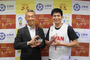 東京2025デフ男子バスケット出場選手表敬訪問