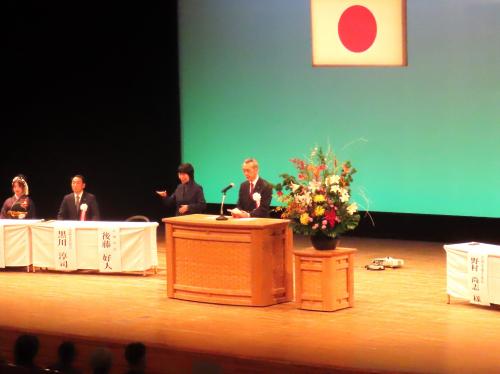 市長挨拶の様子