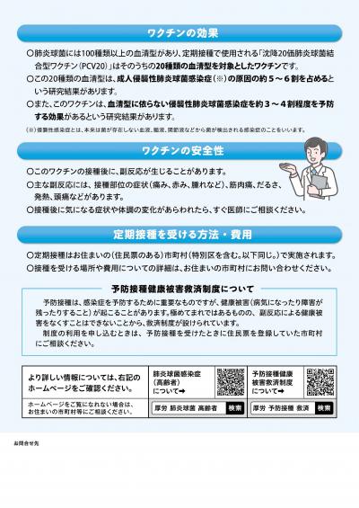 肺炎球菌チラシ裏